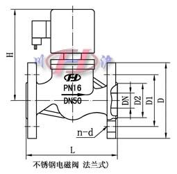 不銹鋼電磁閥 法蘭式