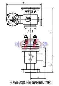 電動(dòng)角式截止閥(配DZB執(zhí)行器)