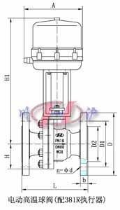 電動高溫球閥(配381R執(zhí)行器)