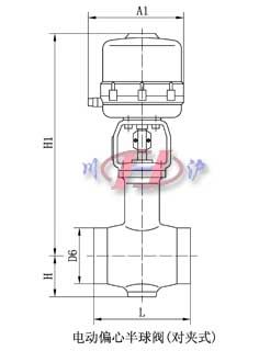電動(dòng)偏心半球閥(對夾式)