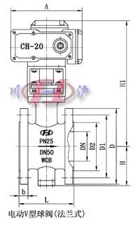 電動V型球閥(法蘭式)