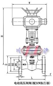電動高壓閘閥(配DZW執(zhí)行器)
